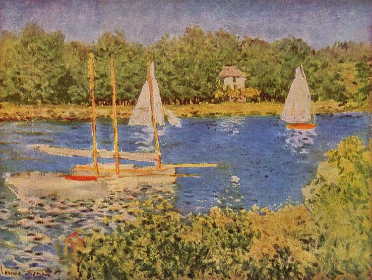 Claude Monet Das Seinebecken bei Argenteuil Sweden oil painting art